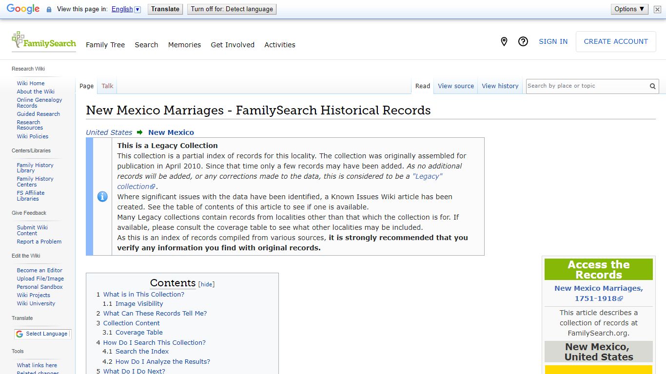 New Mexico Marriages - FamilySearch Historical Records